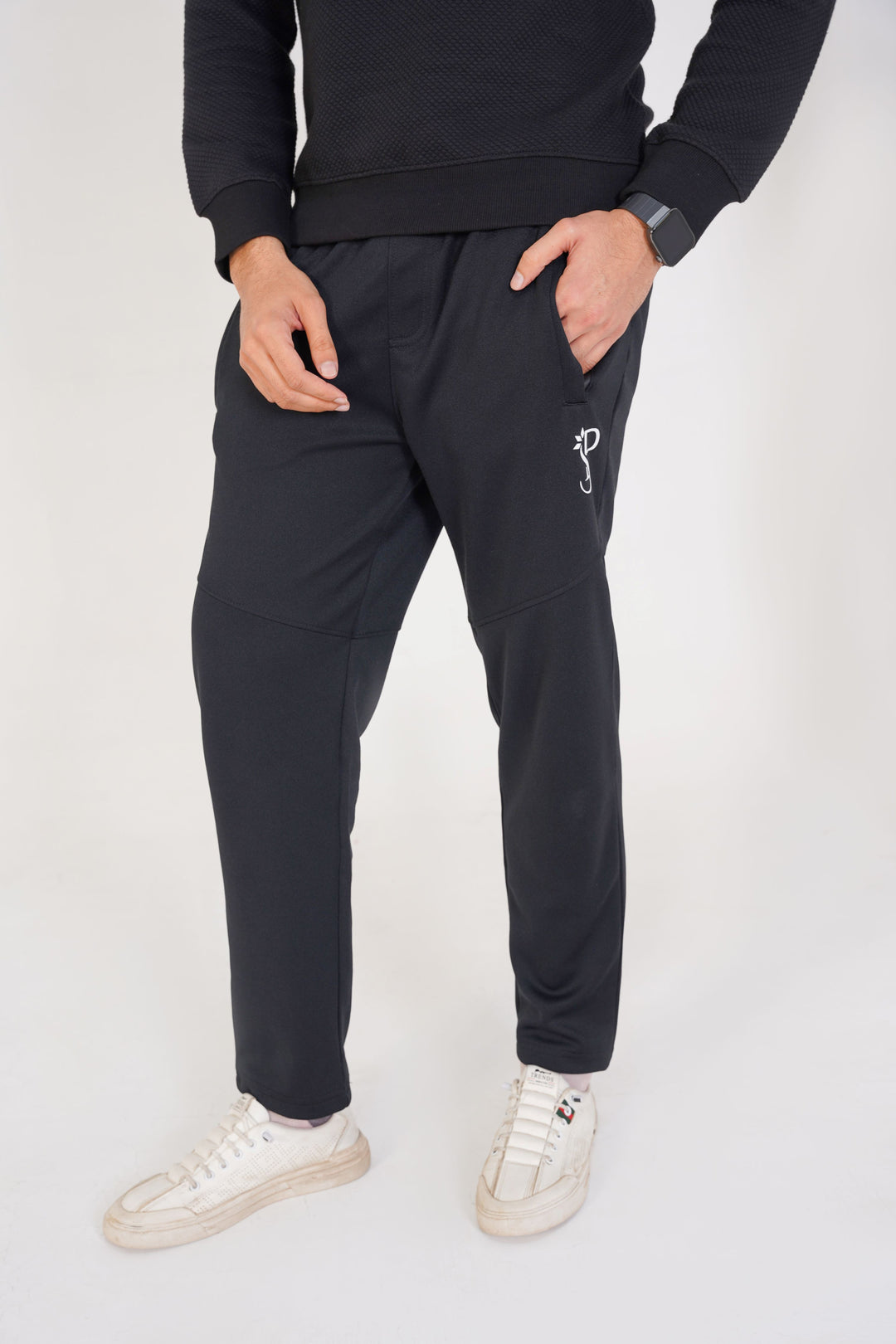 Jet Black Slim Tapered Trouser(Men's)