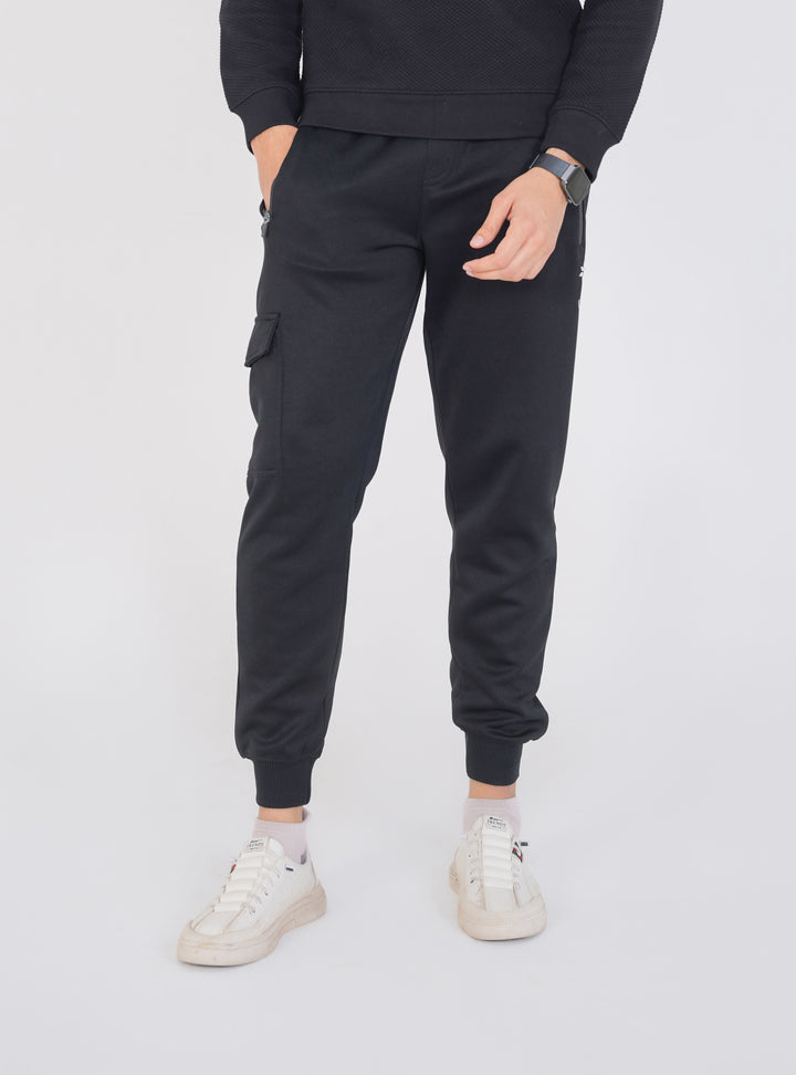 Black Jogger with Cargo Pocket (Men)