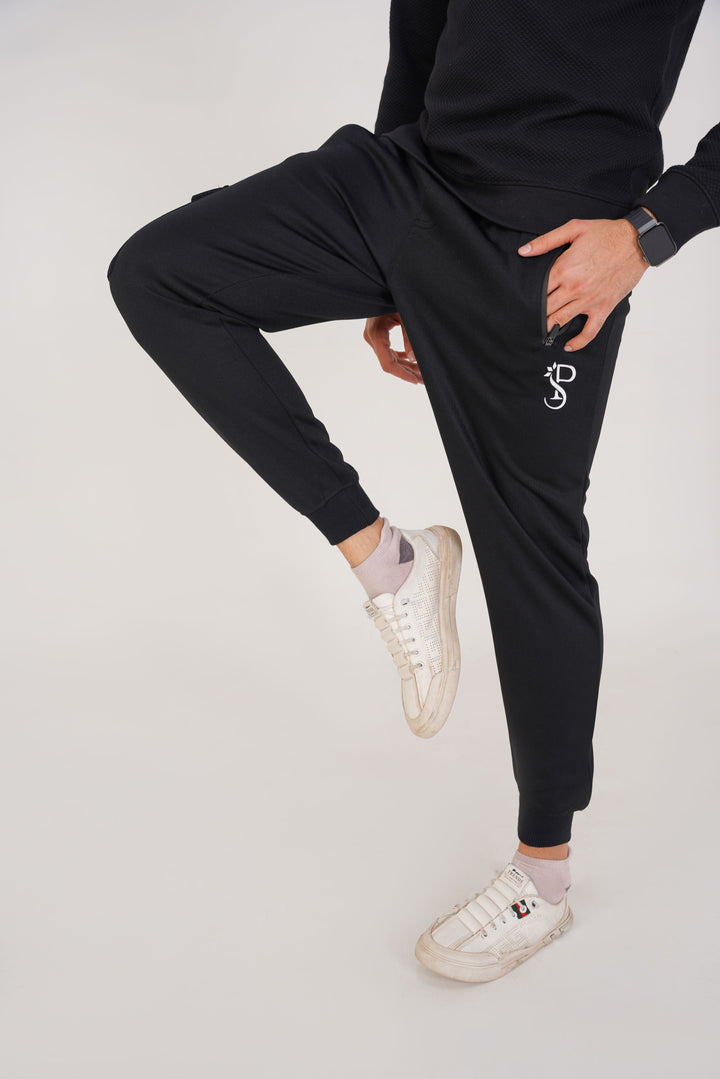 Black Jogger with Cargo Pocket (Men)