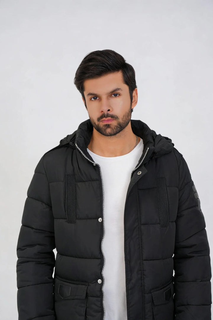 Imported Black Puffer Coat