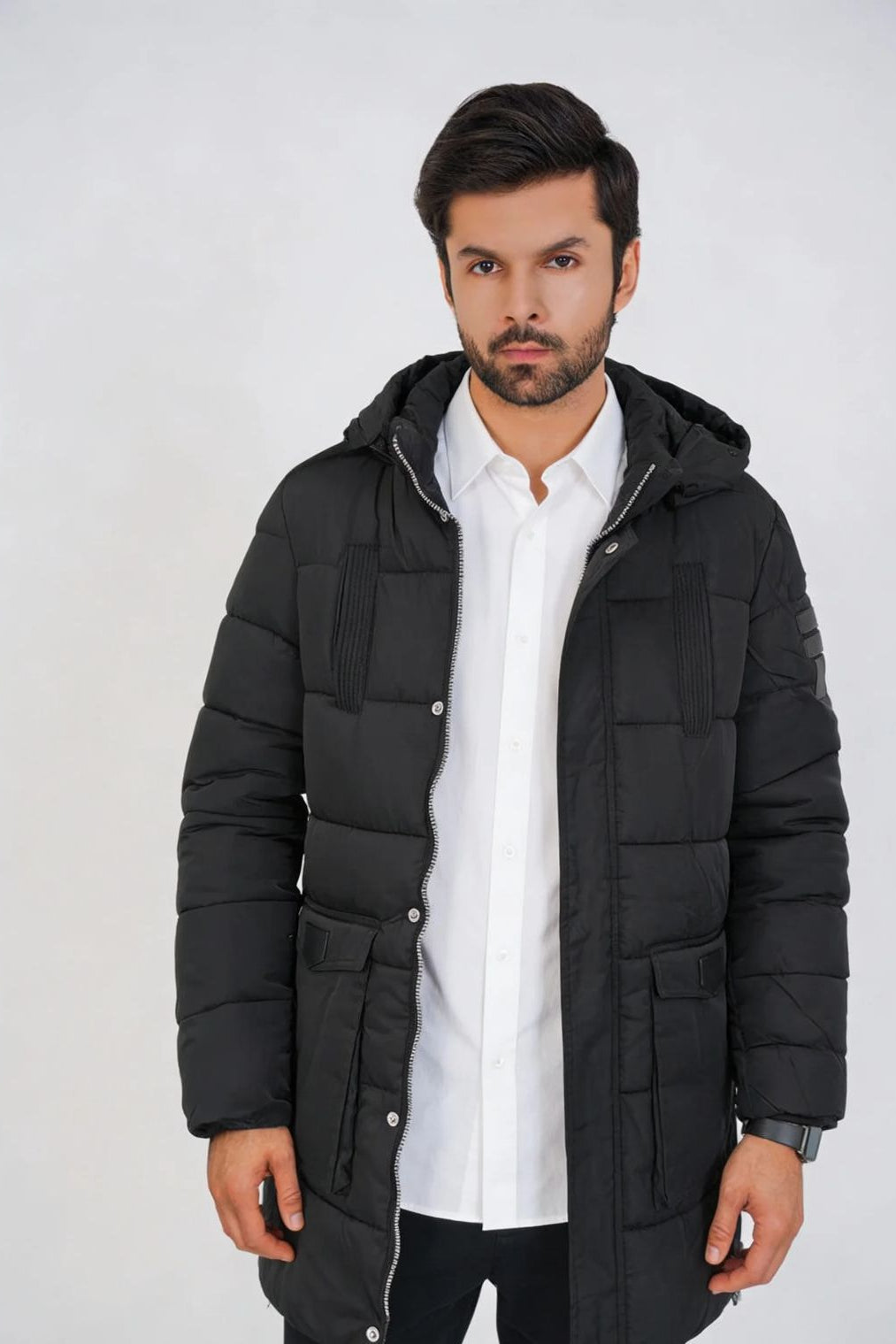 Imported Black Puffer Coat