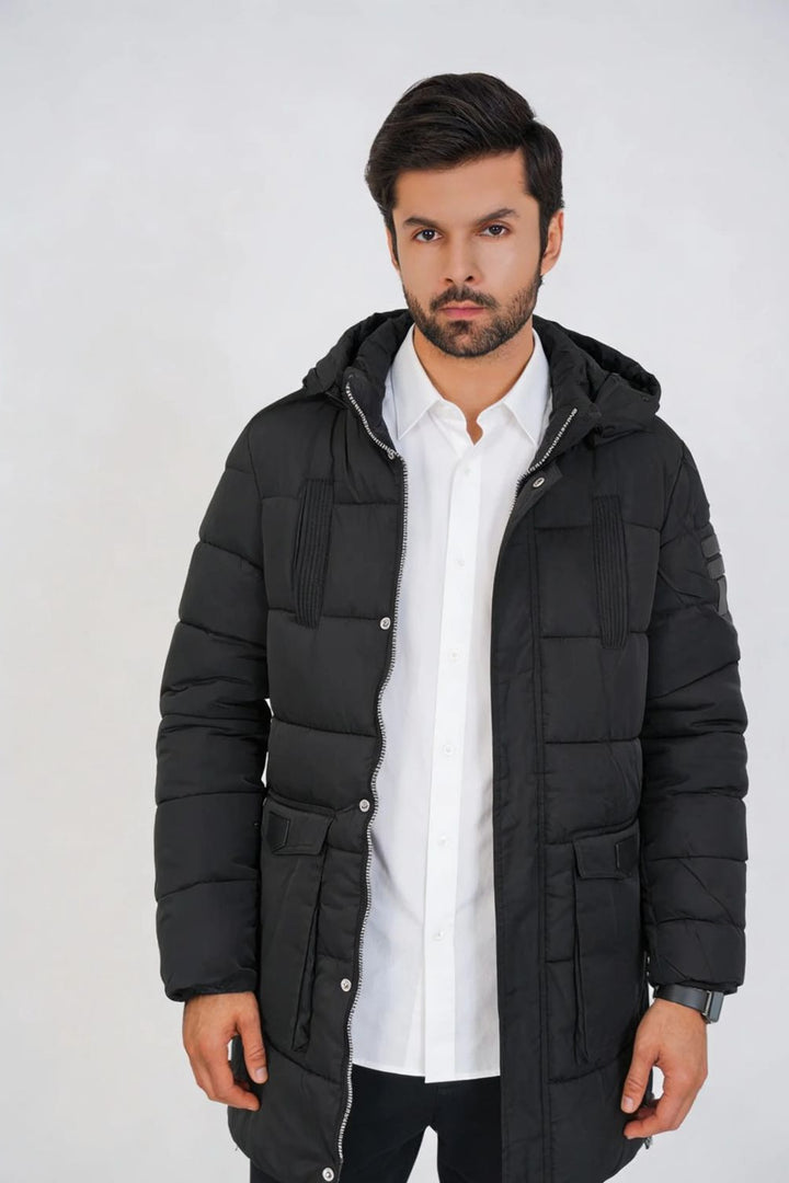 Imported Black Puffer Coat